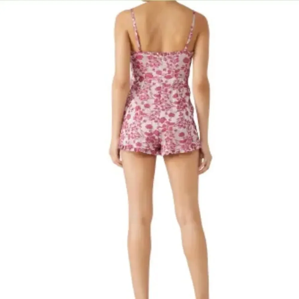 Likely Highland Romper Pink Brocade Size 10 - Picture 5 of 6